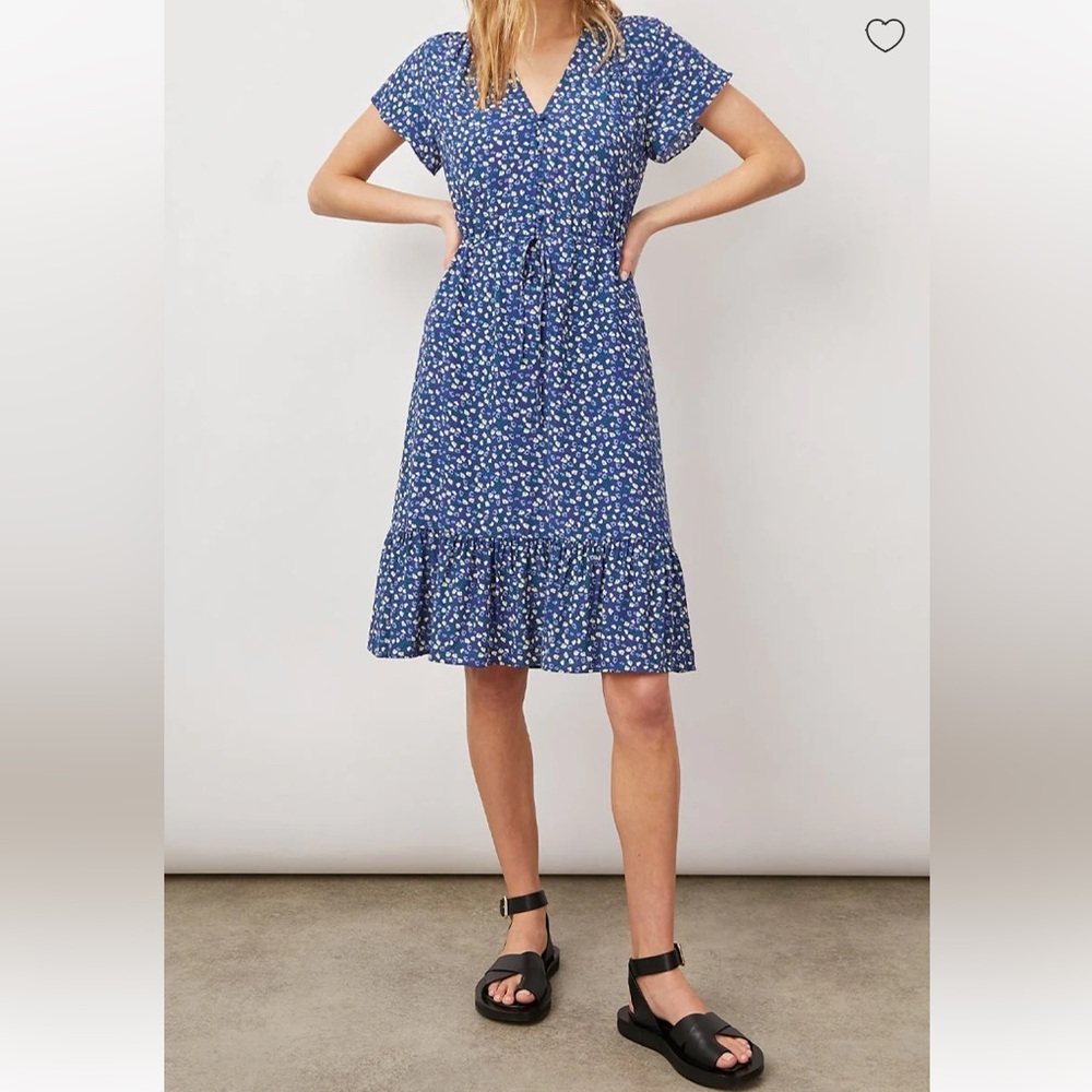 Rails Kiki Dress Navy Ditsy Floral Size Small